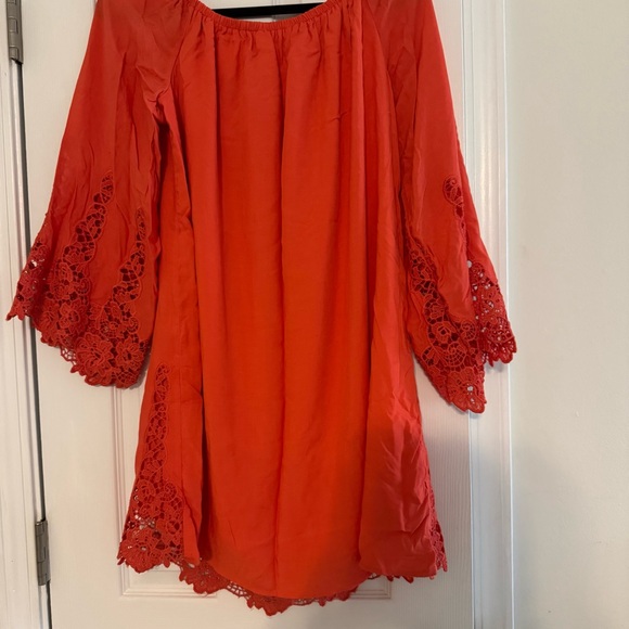 Tantrums Coral Lace Trim Tunic - Picture 3 of 6